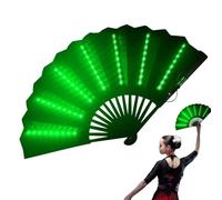 Générique Portable Fan With Light - Foldable LED | Hand Fan with Portable Versatile Travel Fan, Carnival Accessories For Belly Dance, Shows | Travel