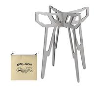 Générique Portable Folding BBQ Grill Stand - Cook Anywhere | Stainless Steel Detachable Stove Base for Camping | for Outdoor Picnics Tailgating, Easy Setup Rust-Resistant Compact Foldable