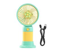 Générique Portable Handheld Fan, Rechargeable Hand Fan | Powerful Ventilation Quiet USB Rechargeable Portable for Travel Indoor Outdoor Kitchen Men Women