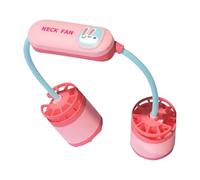 Générique Portable Neck Fan - Small Double Head Fan - Portable Bladeless Quiet 3 Speed Tool for Office Travel Outdoor Sport Reading