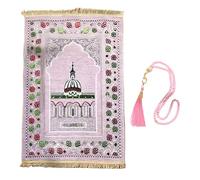 Générique Portable Prayer Mat - Tàpis Dè Dè Voyage Soft and Foldable, D´e Přièrè Religious with Pearls | Mats for Adults, Men, , Beginners, Tapiś Compact Pòur