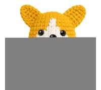 Générique Positive Crochet Animals, Plush Dog with Positive Message Hook, for Mom Dad Lovers Animals Woman Sister Colleague Daughter Friend Friend