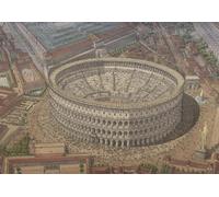 Générique Poster 100 x 70 cm of the Colosseum of Rome by Jean-Claude Golvin