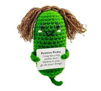 Générique Potato - Knitted Way Gift - Pickle Crochet with Card - Plush Knitted Pickle