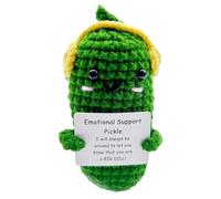 Générique Potato - Knitted Way Gift - Pickle Crochet with Card - Plush Knitted Pickle