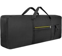 Générique Practical Oxford Cloth Piano Bag, Suitable for 61 Keys Electronic Keyboard, Comfortable and Stylish Portable Travel Storage Bag, Black, Housse pour clavier électronique 61 touches, MN