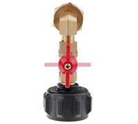 Générique Propane Refill Adapter - Compact Brass Converter | Drip Proof Gas Hose Connector | Camping Accessory Grill Outdoor Kitchen Excursions