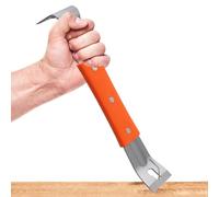 Générique PRY BAR - Rubber Handle Flat Bar Pry Bar | Stainless Steel Bowbar, Multifunctional Carpenter Removal Tool Nail Remover Screw