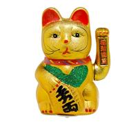 Générique Puckator Maneki Neko Lucky Waving Cat Large - Feng Shui Modern Fortune Luck Cat - Chinese Japanese Lucky Waving Cat - New Year Gifts Ornament - Home Decor Office Decoration
