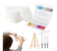 Générique Puffy Paint, 3D Drawing Canvas Sponge, Popcorn Drawing Texture Painting Kit, 12-Color Set With Tools Draw Crafts For Kids Home Family Birthday Friends Colleagues