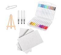 Générique Puffy Paint - Drawing Canvas Sponge | Water Brush Craft Set In 12 Colors | Magic Foam Texture Paint Kit | Pop-c Drawing Texture Paint Kit