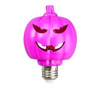 Générique Pumpkin Light Bulbs - Halloween Pumpkin Lamp E27 Base Seasonal Decoration for Indoor Outdoor Haunted Houses Themed Events