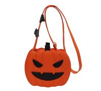 Générique Pumpkin Purse, Halloween Themed Handbag,Large Capacity Halloween Pumpkin Handbag | Halloween Bat Wings PU Leather Handbag for Women, orange1, Colère