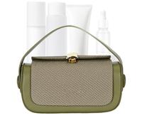 Générique Purse Shoulder Bag, Trendy, Zipper Closure, Top Handle, Fabric Flap, Elegant Women's Handbag, Business Casual Accessory, Weekend Wedding Gathering, Outdoor Birthday Party Purse, Green, Se