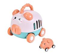 Générique Push And Do Car - Cartoon Animal Inertia Racing Vehicle | Cute Animal Slider & Pressure Friction Vehicle | Fine Motor Toy for Boys