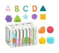 Générique Puzzle Toy - Rainbow Magic Cube for Early Education, Colorful Building Blocks | Brain Development Game, Sensory Learning Toy, Correspon Activity Set