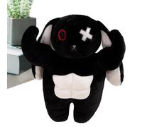 Générique Rabbit Plush, Scary Muscle Bunny Standing Plush Toys, 11.81x5.91x4.72 inches Sturdy Soft Doll Huggable Throw Pillow for Christmas Sleeping, Sofa, Bedside, Desk, Shelf and Car