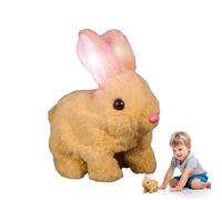 Générique Rabbit Toys For, Realistic Bunny - Bouncing Bunny Toy Realistic Plush Animals | Interactive Plush Toy with Natural Movements for Boys Easter Birthday