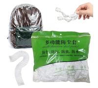 Générique Rain Cover for Waterproof Backpack, 50 Pieces Transparent Lightweight Elastic Dustproof Backpacks Cover - Men Women Urban Travel Hiking Camping Cycling
