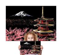 Générique Rainbow Scraping Paper | Notepads with City Monuments | Craft Kit for | Items for Birthday, Halloween & Christmas Parties | Games, DIY Projects