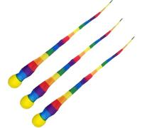 Générique Rainbow Tail Playground Ball, 3-Piece Sports Design Set | Throw and Catch Game for Training Backyard Indoor Park School Outdoor Playground