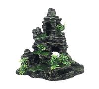 Générique Realistic and Fun Artificial Mountain Aquarium Cave Accessories for Betta Fish - for Apartment, Office, Farm, Pond, Betta, Turtle, Shrimp, Game and Play