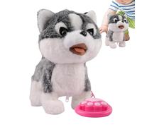 Générique Realistic and Interactive Robot Puppy Plush Toys - Artificial Intelligence Dog with Touch Detection and Sound Imitation for Girls Boys Christmas Birthday Easter