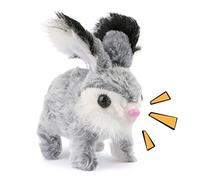 Générique Realistic Interactive Rabbit - Animal with Electric Interactive Sounds - Realistic Rabbit Toy for Girls Birthday New Year Christmas Easter Indoor Home Holiday