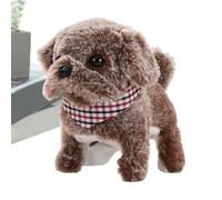Générique Realistic Puppy Robot, Interactive Walking and Barking Toy - Realistic Imitation Plush Animal | for Companion Home, Travel, Living Room, Bedroom