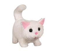 Générique Realistic Robotic Kitten - Realistic Electronic Cat Plush Toy with Interactive Plush Tail and Head Movements for