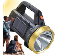 Générique Rechargeable LED Solar Survival Torch - 3 Modes Waterproof Energy Saving for Camping Survival Emergencies Inspection Hiking DIY