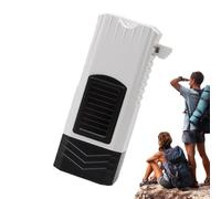 Générique Rechargeable Solar Torch | Crank and Solar Powered Torch - Powerful Flashlight with Long Range and Whistle for the Whole Family and Adults