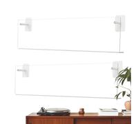 Générique Record Holders - Adhesive Wall Shelf 2 Pieces | Record Organizer & Display Stand Without Drilling - For Music Lovers Collectors Living Room Bedroom Home Theater