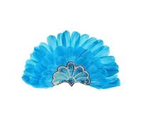 Générique Red Fancy Women Sequin Headpieces Wedding Cosplay Headbands Feather Bow Kids Black (Sky Blue, One Size)