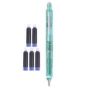 Générique Refillable Fountain Pen, Ink Leak Resistant Writing Tool, 0.38mm Nib Leakproof with 5 Refillable Ink Cartridges for Notebook, Art, , School and Diary