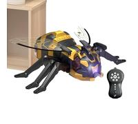 Générique Remote Control Bee - Robot Bee Toy with Light, Sound & Spray | Animals Crawling On The Ground For Boys Girls Travel Wall Floors For Home Parties