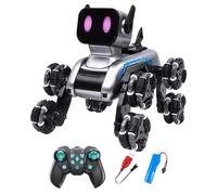 Générique Remote Control Dog Toy for Smart Robot Puppy Toy, Intelligent Robot Puppy with Eight Wheels for Indoor and Outdoor Games