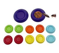 Générique Reptile Bowl | 12 Pieces Small Easy Clean Accessories for Pets and Cockroaches, Cockroach Feeding Bowls - for Isopods Geckos Dragons Bearded Chameleons