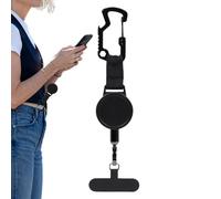 Générique Retractable Phone Holder, Badge Holder - Anti-Theft Phone Security Lanyard 60 cm - for Outdoors, Hiking, Cycling, Climbing, Skiing,