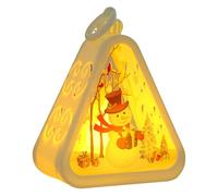 Générique Retro Christmas Night Light | Battery Powered Stand - Light Lamp Holder | For Boys Girls Adults Indoor Outdoor Party Home Living Room Lines