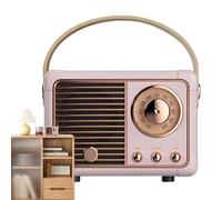 Générique Retro Speaker - Portable Wireless Speaker Cute Home Decoration Antique Style | Office Home Office Kitchen Dorm Party Camping Hiking Audio Vintage USB