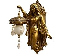 Générique Retro Wall Sconce - Saint Mary Wall Decoration, Antique Light Art Warm White Atmosphere, Elegant Light Spiritual Home Accessory | Home Decor, Living Room, Couc Bedroom