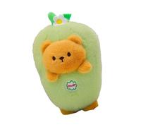 Générique Reversible Animal Soft Toy, Reversible Bear Plush Toy - Rabbit Plush Toy - Eggplant Transforming Animals Into the Sleep Partner