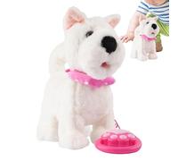 Générique Robot Dog - Intelligent and Realistic Plush Animal, Robot Dog with Artificial Intelligence, Touch Detection and Imitation Sound for Girls and Boys Birthday
