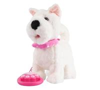 Générique Robot Dog - Plush Toy Electronic Components | Realistic Interactive Pet Toy Intelligent Touch with Mimic Sounds for Birthday Christmas Girls