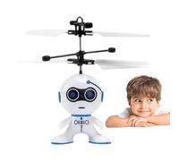 Générique Robot Fly Toy - Rechargeable Airplane Toy and Remote Control | Reliable Helicopter Robot Drone Games, Induction Flying Robott for Outdoor , Birthday, Christmas