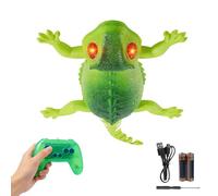 Générique Robot Gecko - Crawling Gecko | Rechargeable Luminous RC Toy with 2 Modes Remote Control, Toy for Preschool Boys and Girls, Fun Indoor Educational Game