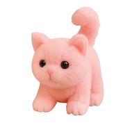 Générique Robot Kitten - You Plush Tail Recovery for Interactive Simulation Play Time, Soft Mane with Realistic Sound Drum Function, Fake Cat for Adults,