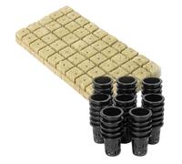 Générique Rock Wool Starter Plugs - Soillless Hydroponic Blocks, Culture Media Cubes for Propagation | Reliable Growing Equipment for Agricultural Producers,