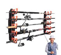 Générique Rod Holder for Garage, Wall Storage Rod Fishing Rod, Horizontal Space-Saving Quick Release Organizer - for Kayak Paddle Fishing at Sea